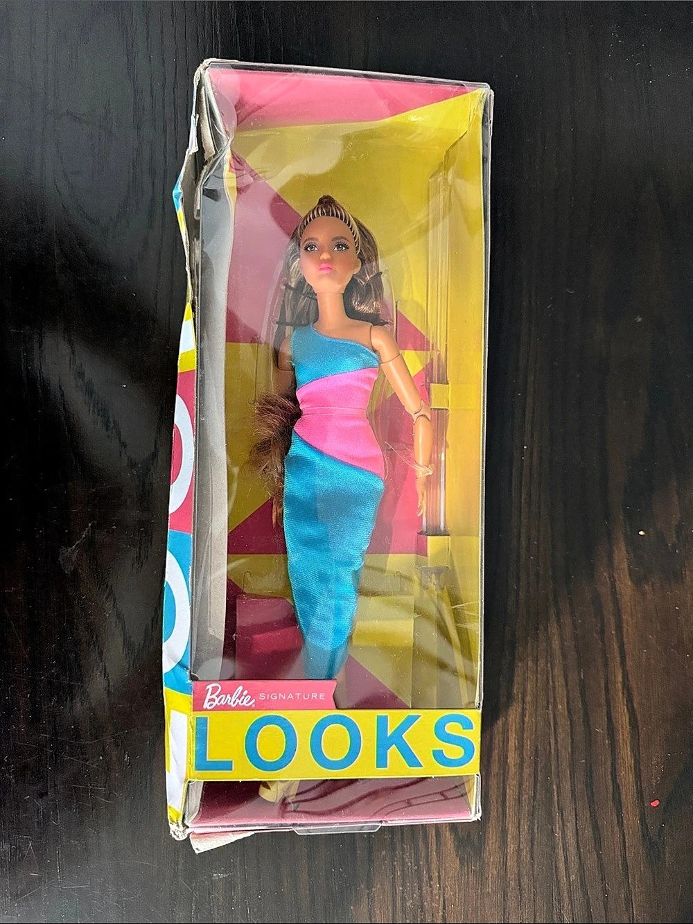 Barbie Looks Fashion Doll in Pink & Blue NWT